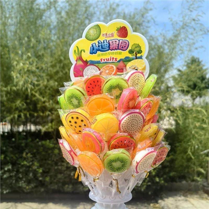 新款桃子熟了多种水果口味棒棒糖硬糖儿童高颜值节日礼物糖果批发,淘宝优惠券,粉丝福利购,淘宝优惠卷