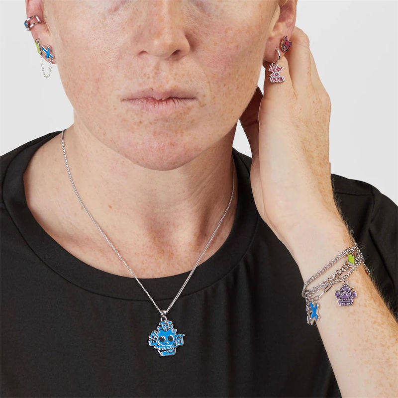 英雄联盟手链《英雄联盟双城之战》金克丝涂鸦魅力手链珐琅动画周边配饰礼物