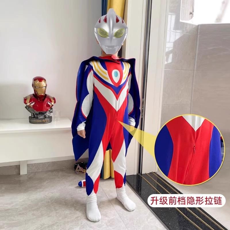 赛罗奥特超人男童衣服正版发光连体服角色扮演cosplay演出服大人 - 图2