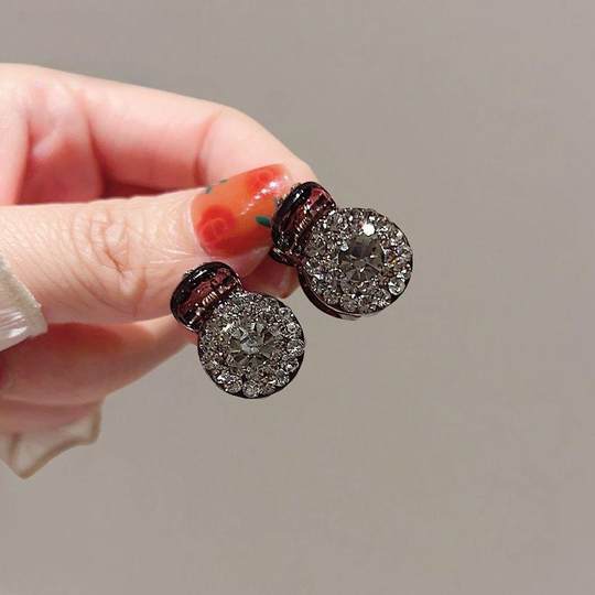 闪钻迷你小抓夹女刘海前额碎发侧边发卡公主头发夹半扎小夹子头饰