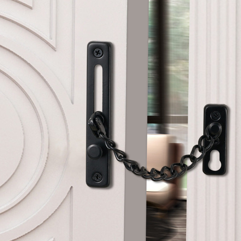 304不锈钢酒店门栓防盗链门链安全门锁扣锁扣加厚免打孔链条锁,淘宝优惠券,粉丝福利购,淘宝优惠卷