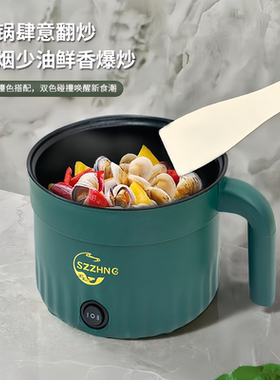 德国宿舍学生多功能小电锅电煮锅一体迷你电炒锅电热火锅泡面煮面