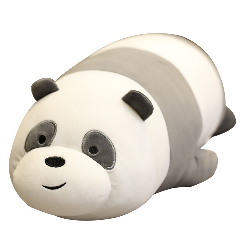 咱们裸熊公仔玩偶睡觉抱枕北极熊三只裸熊毛绒玩具娃娃送女生白熊-图3