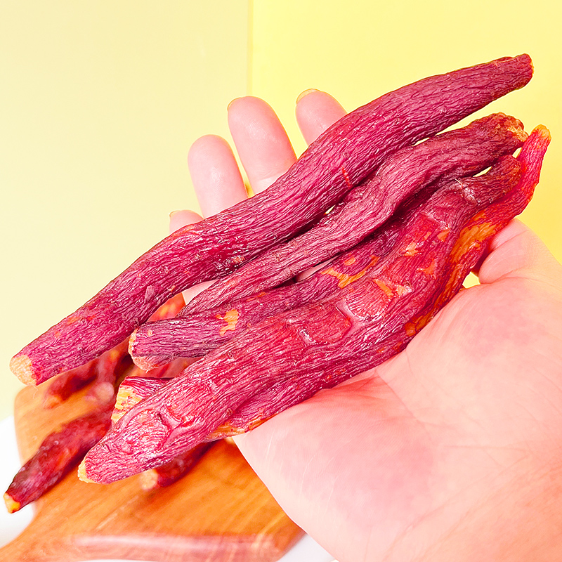 Dried red Yao baked potatoes with skin, original flavored dried sweet potatoes, soft, waxy and sweet dried sweet potatoes