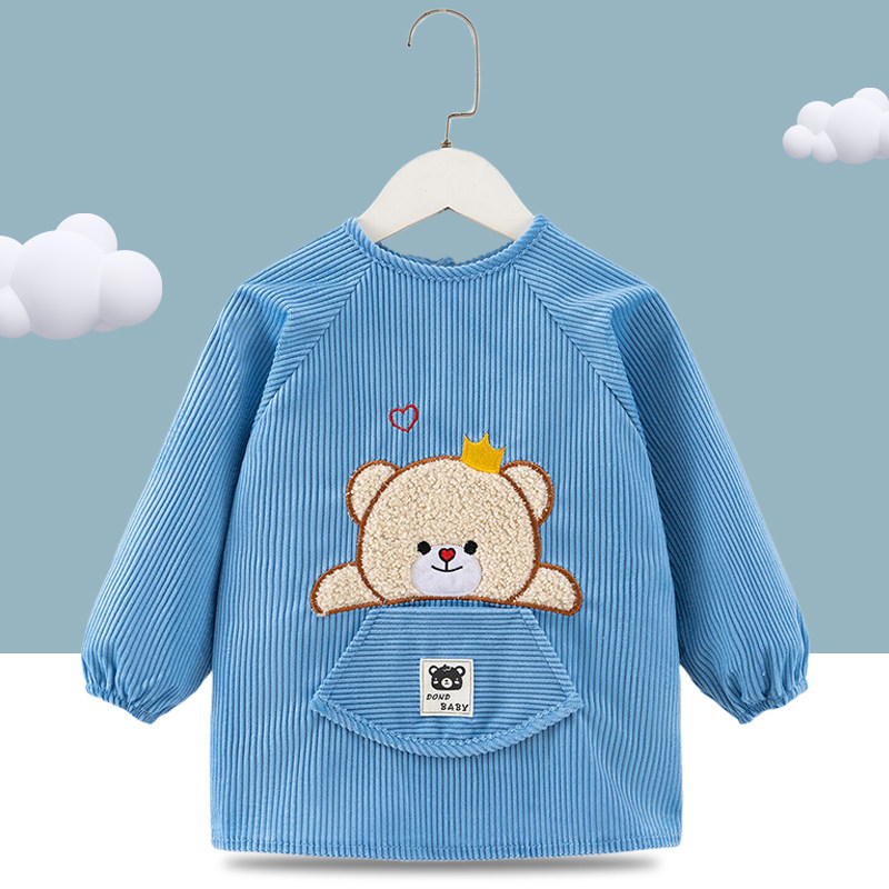 儿童吃饭围兜防水罩衣宝宝洋气饭兜反穿衣辅食护衣倒褂衣秋冬加厚,淘宝优惠券,粉丝福利购,淘宝优惠卷