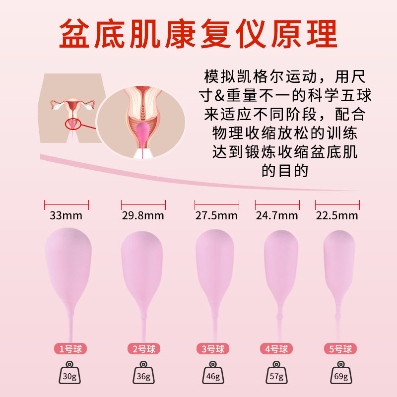 Shinuokang pelvic floor muscle repair trainer vaginal dumbbell