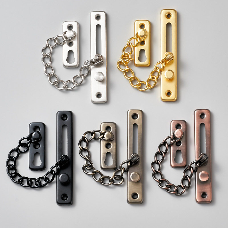 304不锈钢酒店门栓防盗链门链安全门锁扣锁扣加厚免打孔链条锁,淘宝优惠券,粉丝福利购,淘宝优惠卷