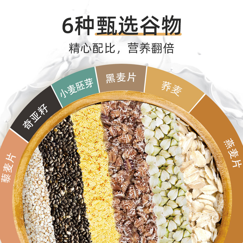 阴山优麦藜麦小麦胚芽燕麦片560g早餐即食懒人冲饮内蒙古裸燕麦,淘宝优惠券,粉丝福利购,淘宝优惠卷