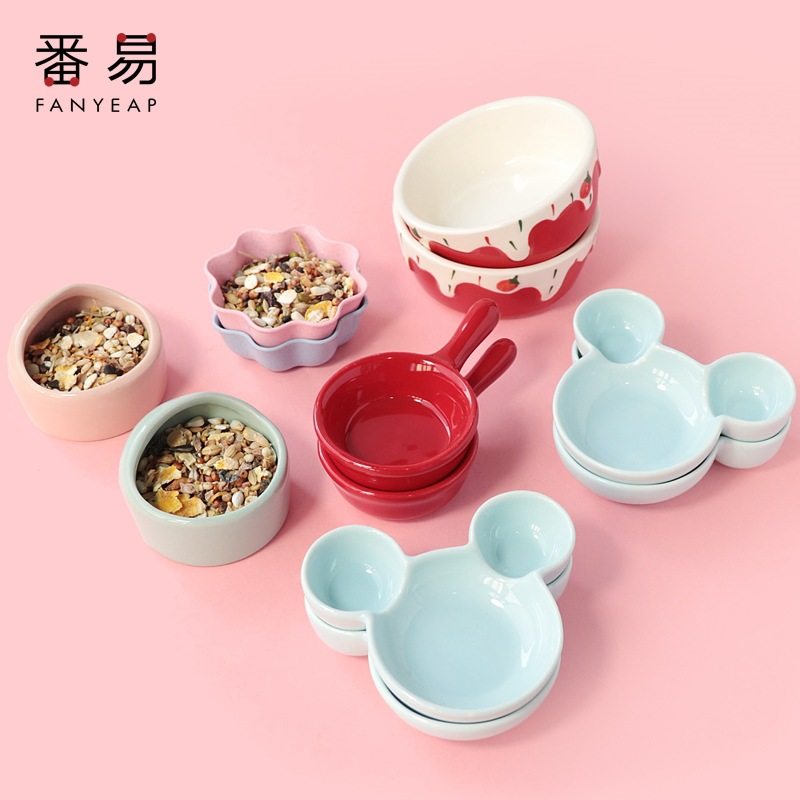 食盆/仓鼠A1vl001-金丝熊防翻仓鼠饲料盒松鼠食盆花枝鼠仓鼠笼配,淘宝优惠券,粉丝福利购,淘宝优惠卷