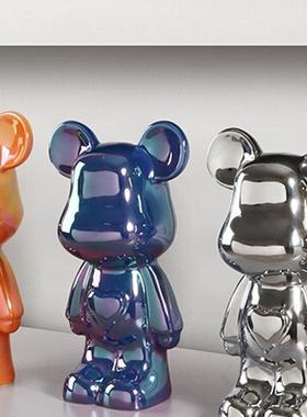 暴力熊摆件客厅轻奢电视柜家居高档酒柜网红装饰品套装桌面高级