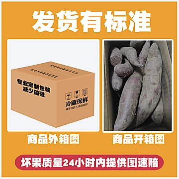 下拉12!山东新鲜糖心紫薯5斤[8元优惠券]-寻折猪