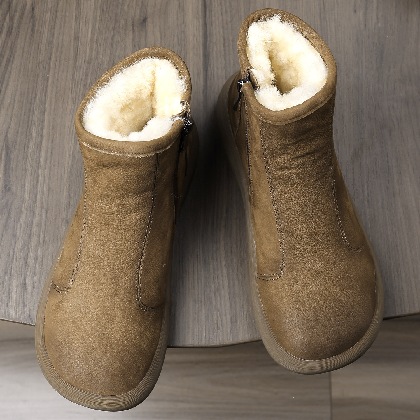 纯羊毛雪地靴男冬季棉靴高帮加绒加厚东北大棉鞋皮毛一体男鞋真皮,淘宝优惠券,粉丝福利购,淘宝优惠卷