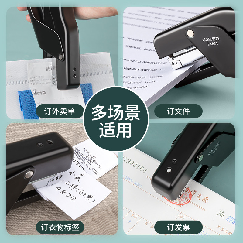 Deli hand-held stapler for takeaway packaging