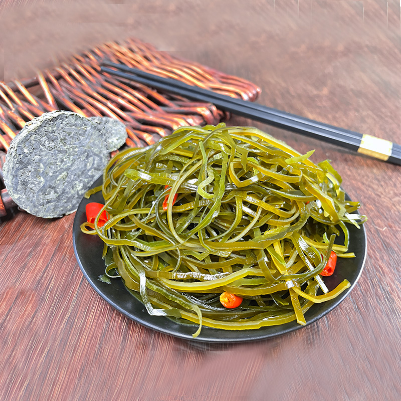 霞浦压缩海带丝圆饼网红款凉拌小包装烘干海带干货批发拌菜泡发 - 图1