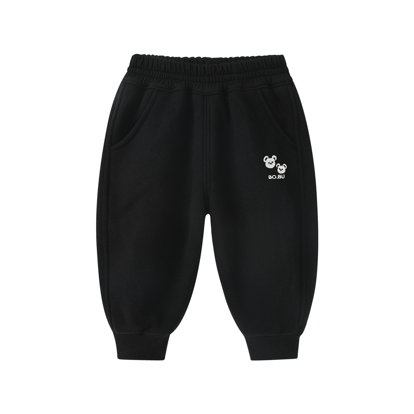 男宝宝裤子秋冬婴儿加绒加厚保暖休闲裤男童冬装卫裤长裤黑色洋气,淘宝优惠券,粉丝福利购,淘宝优惠卷