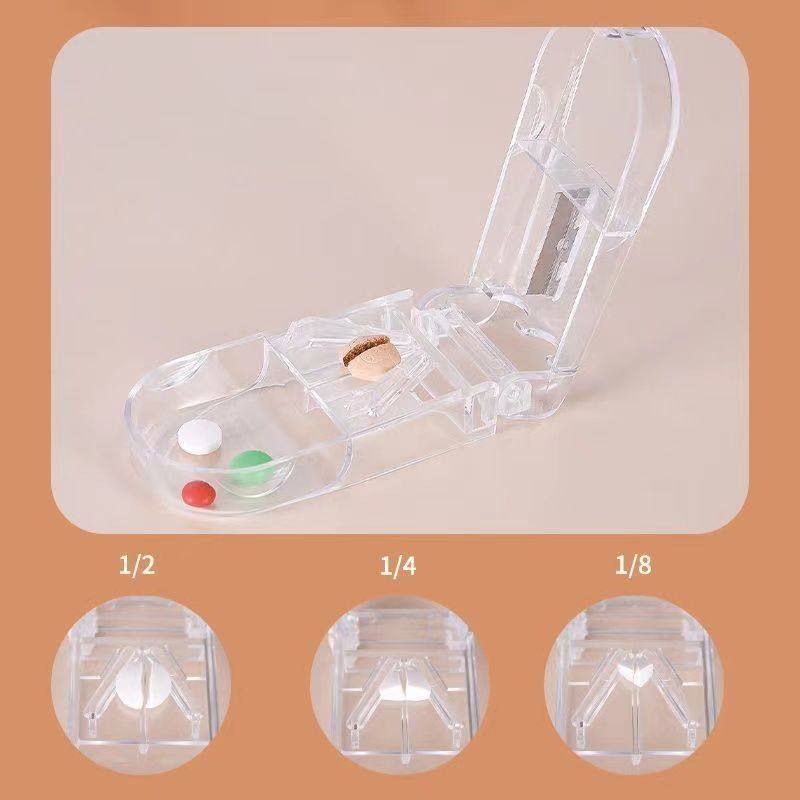 迷你便携药盒一周分装器药片分割收纳盒切药器分装收纳盒,淘宝优惠券,粉丝福利购,淘宝优惠卷