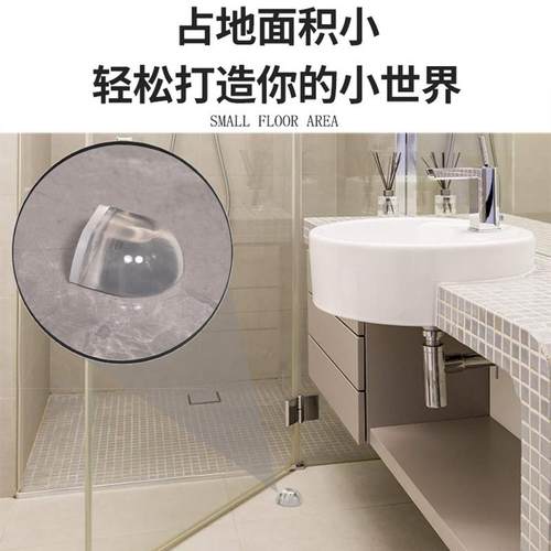 门挡防撞硅胶阻门器家用免打孔圆形透明门碰卫生间门吸创意防撞贴 - 图2