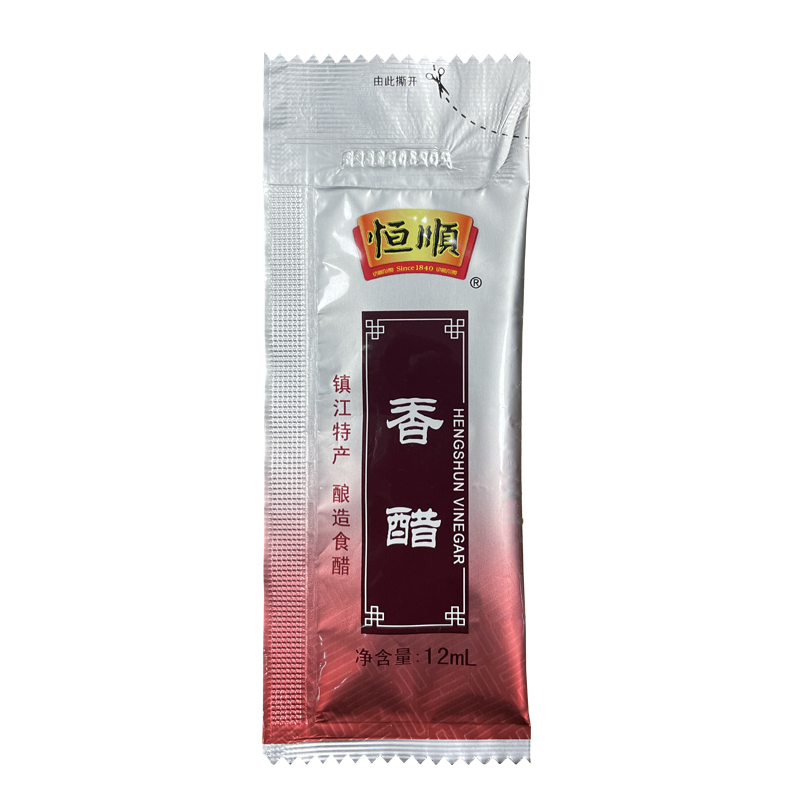 镇江恒顺香醋12ml*100袋品尝版外卖小醋包餐馆小袋打包醋镇江特产 - 图3