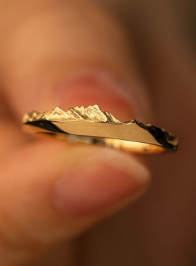 【落日归山海】小红书爆款山海戒指女小众设计感高级轻奢简约手饰