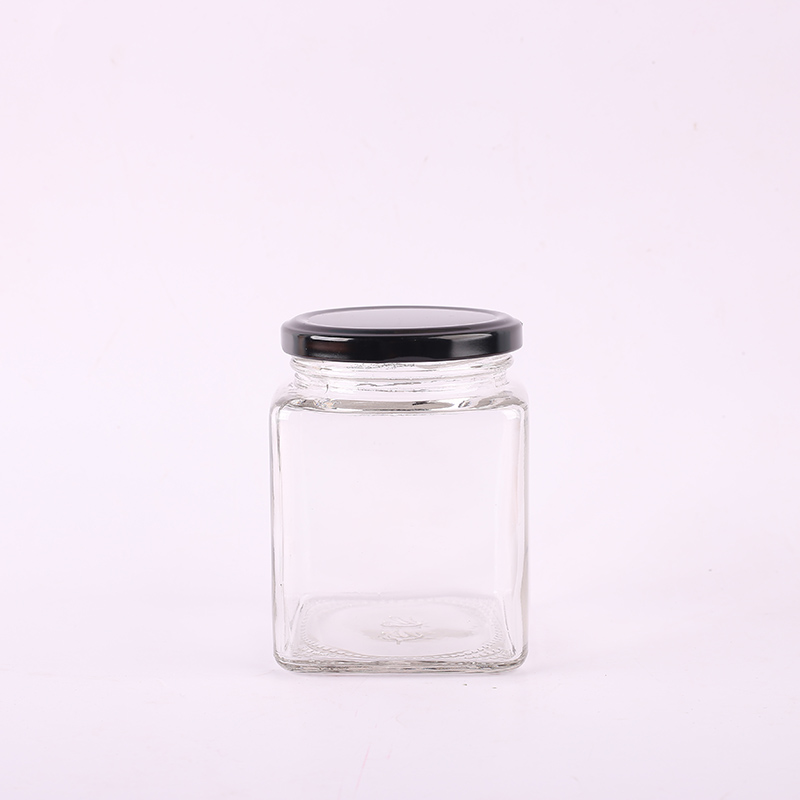 玻璃瓶子透明小带盖空食品家用分装咸菜牛肉辣椒酱蜂蜜密封储物罐 - 图1