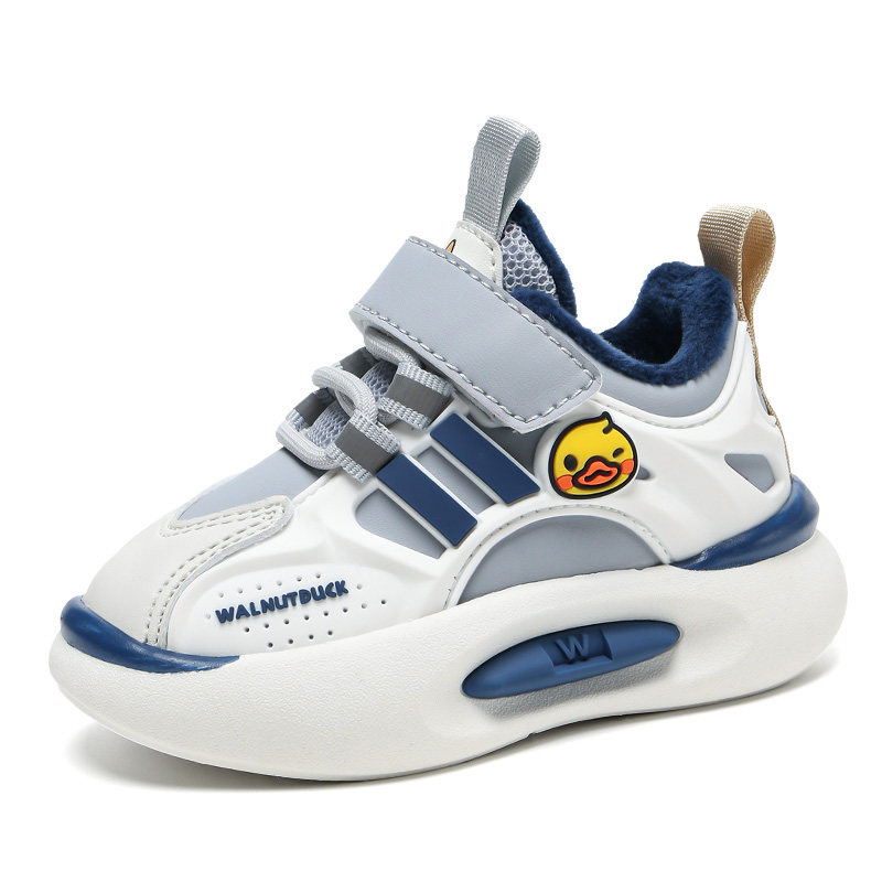 小黄鸭男童鞋加绒保暖二棉鞋2025冬季新款轻便软底女童运动鞋抗寒,淘宝优惠券,粉丝福利购,淘宝优惠卷