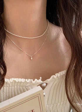 天然珍珠吊坠适合夏天戴的项链