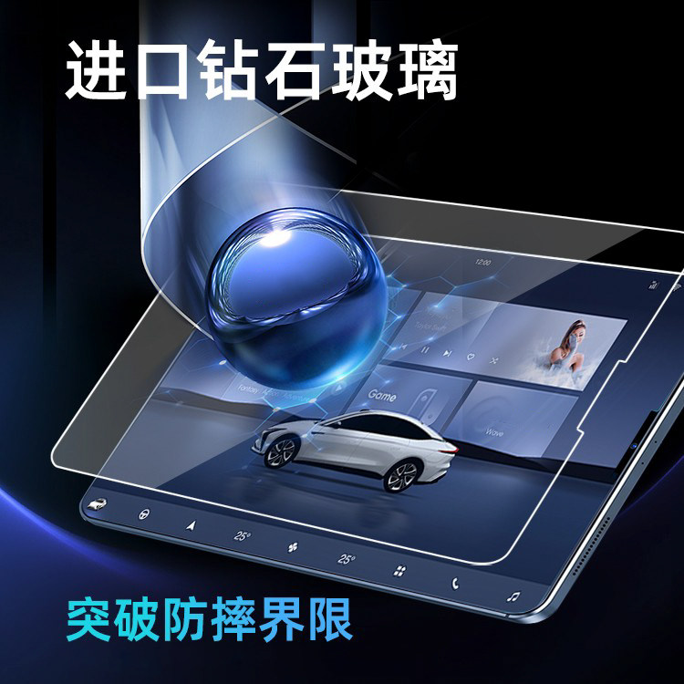 适用于小鹏MONA M03中控导航液晶显示屏幕钢化膜内饰用品保护贴膜