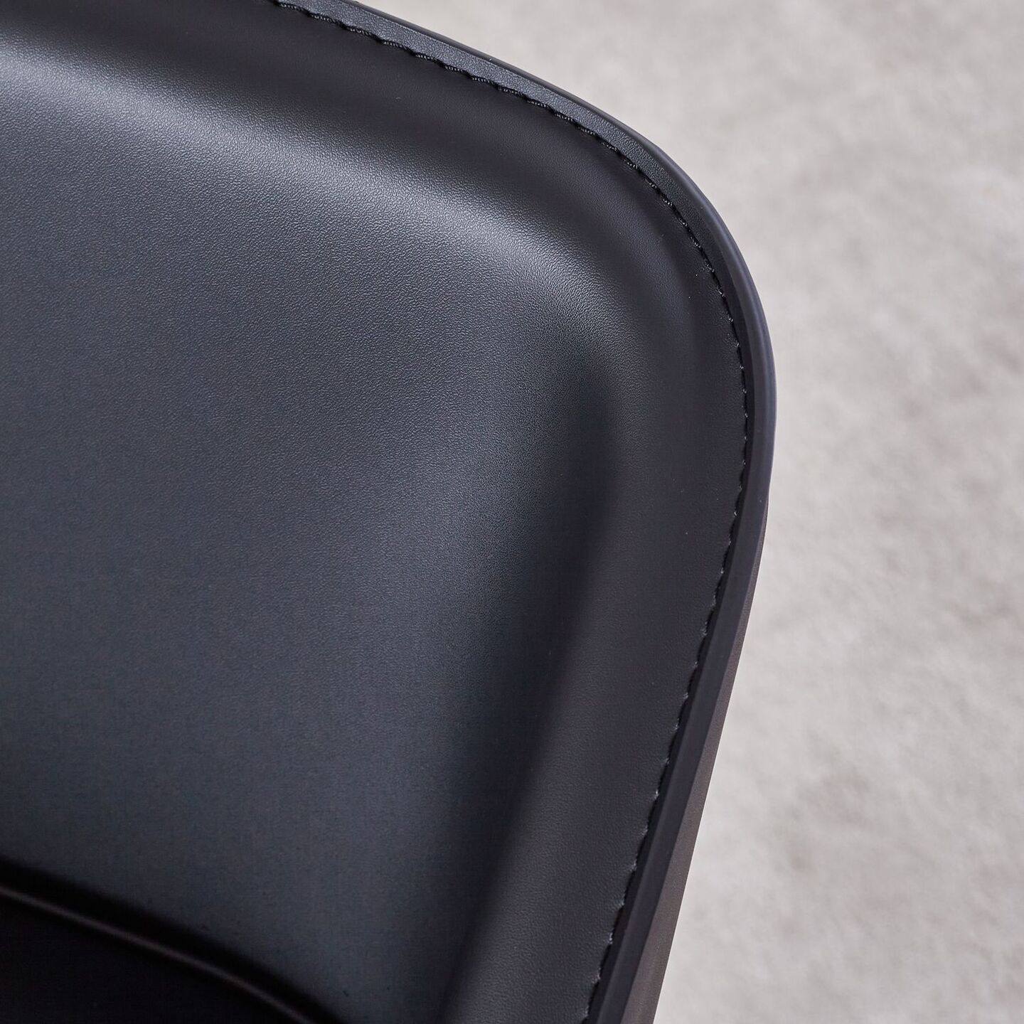 马鞍皮吧台椅意式极简高脚椅现代简约轻奢皮艺前台椅酒吧椅高脚凳,淘宝优惠券,粉丝福利购,淘宝优惠卷