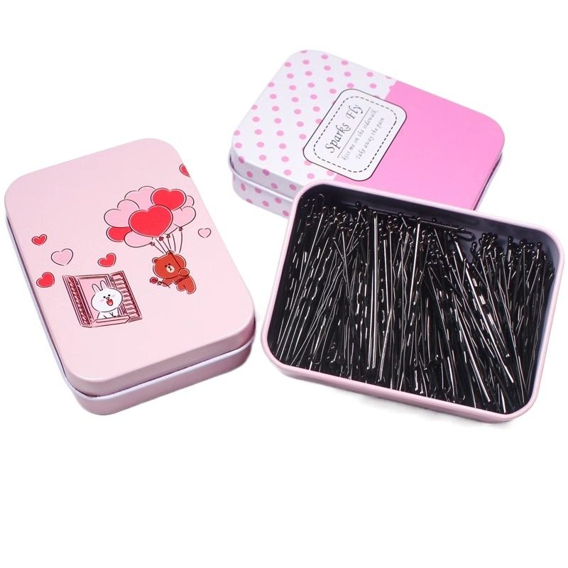 发夹/一字夹C1vo001-夹子顶夹少女简约盘发固定夹黑色发夹夹刘海,淘宝优惠券,粉丝福利购,淘宝优惠卷