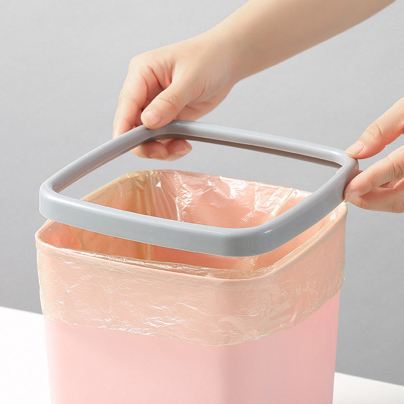 北欧桌面小垃圾桶家用桌上客厅方形无盖筒迷你带压圈收纳盒废纸篓,淘宝优惠券,粉丝福利购,淘宝优惠卷