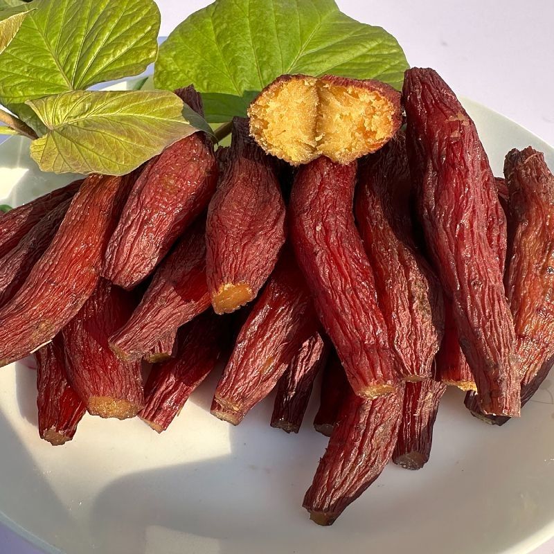 Red Yao Potatoes with Skin, Red Yao Dried Sweet Potatoes, No Additives, Healthy Snacks, Dried Sweet Potatoes, Dried Sweet Potatoes