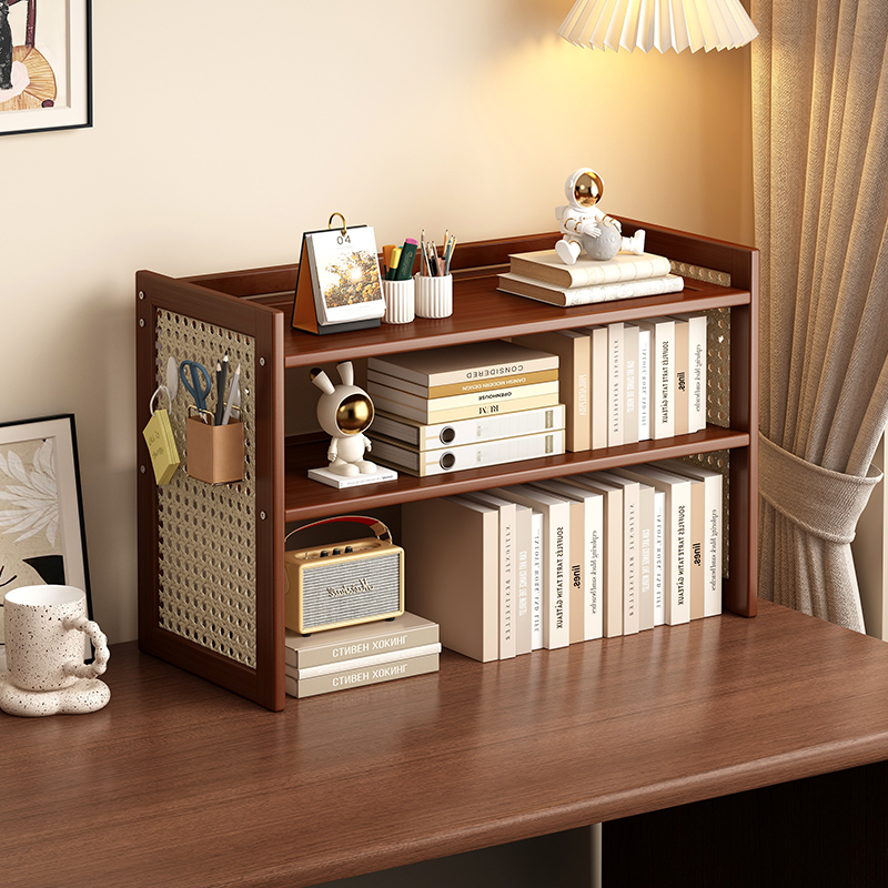 办公桌面置物架书架桌上立式多层书桌收纳架工位架子分层台面简易 - 图0