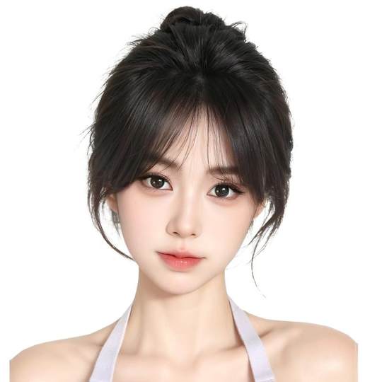 Natural color human hair bangs | Thousands of people repurchase