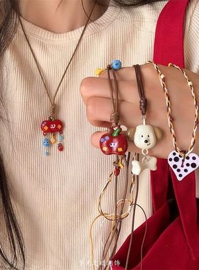 新中式复古民族风项链长款吊坠女小众叠戴百搭潮流配饰品波西米亚