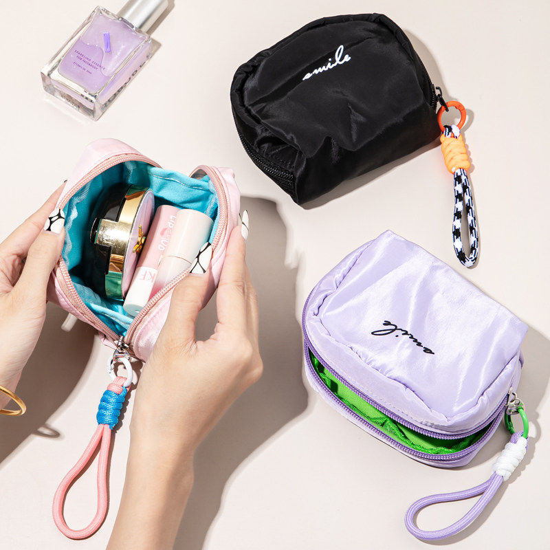 韩版化妆包简约百搭口红卫生巾收纳包学生女生新款便携可爱随身包,淘宝优惠券,粉丝福利购,淘宝优惠卷