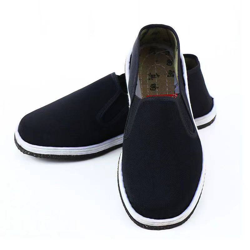 轮胎底老北京布鞋男夏季抗扎耐磨休闲板鞋劳保工地工作干活劳保鞋