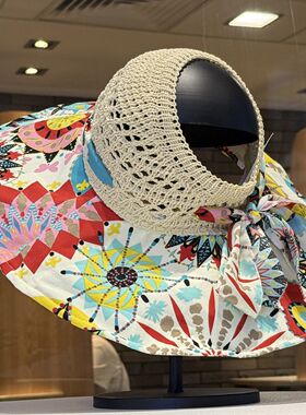 夏季大檐空顶折叠防晒遮阳帽女