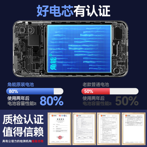 角能适用华为p30电池p40原装p10手机p20扩容p20pro更换p30pro大容量p9青春版原厂p30lite官方旗舰店正品plus - 图1