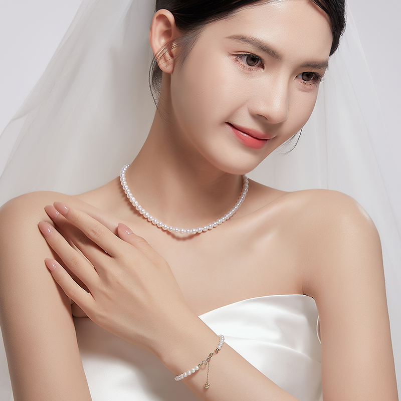 奢珠星辰18K金baby珠淡水珍珠项链手链官方旗舰店正品国货 - 图3