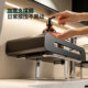 Vertical faucet storage rack with telescopic rod