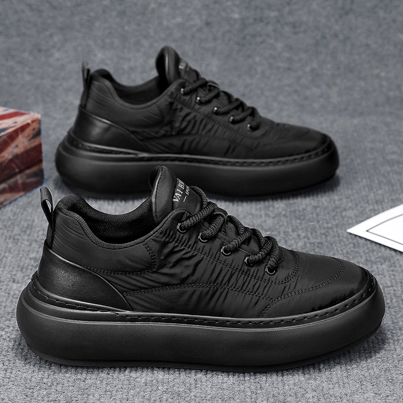 男士大码秋冬羽绒布防水保暖休闲鞋厚底增高男鞋子板鞋加绒休闲鞋,淘宝优惠券,粉丝福利购,淘宝优惠卷