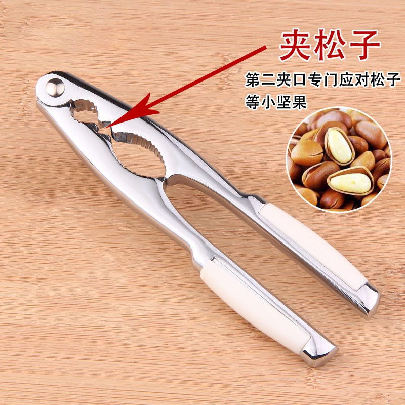 核桃夹子神器家用松子夹子榛子开壳器坚果钳子干果不锈钢开口304 - 图2