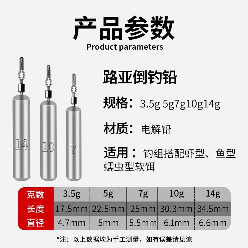 倒钓铅路亚倒钓钓组倒掉铅坠远投8003倒钓钩防挂底钓鱼子弹铅柱形,淘宝优惠券,粉丝福利购,淘宝优惠卷