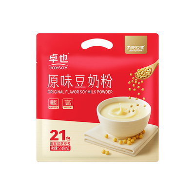 九阳豆浆卓也原味豆奶粉525g袋装高营养早餐冲饮即食冲泡健康