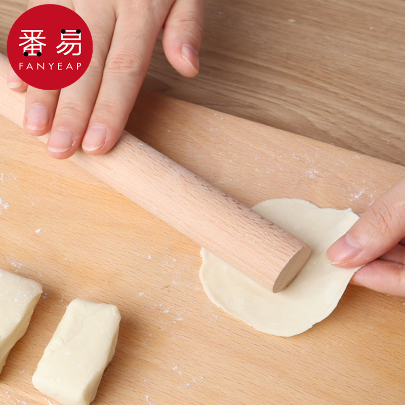 擀面杖AC1sn0-实木大小压面棍家用厨房饺子皮棍擀面棒加长烘焙 - 图1