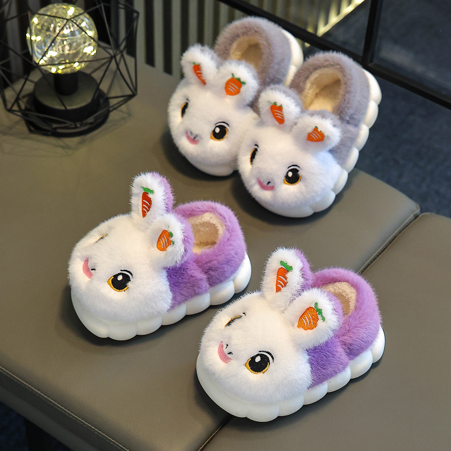 女童棉拖鞋秋冬季室内居家可爱卡通保暖防滑加厚亲子儿童包跟棉鞋,淘宝优惠券,粉丝福利购,淘宝优惠卷