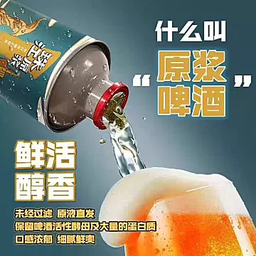 珠江啤酒精酿原浆啤酒980ml×6罐[1元优惠券]-寻折猪