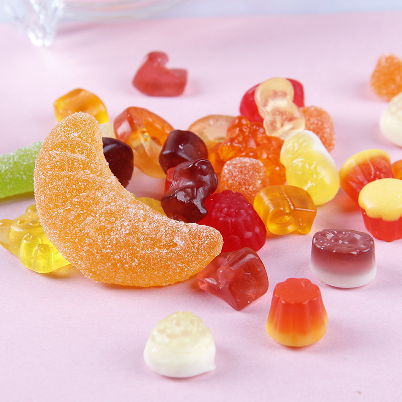 徐福记橡皮糖小熊水果汁桔橘瓣qq软糖混合年货结婚喜糖果儿童零食,淘宝优惠券,粉丝福利购,淘宝优惠卷