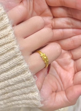 【花团锦簇】新中式国风花朵戒指女时尚轻奢优雅小众高级开口指环