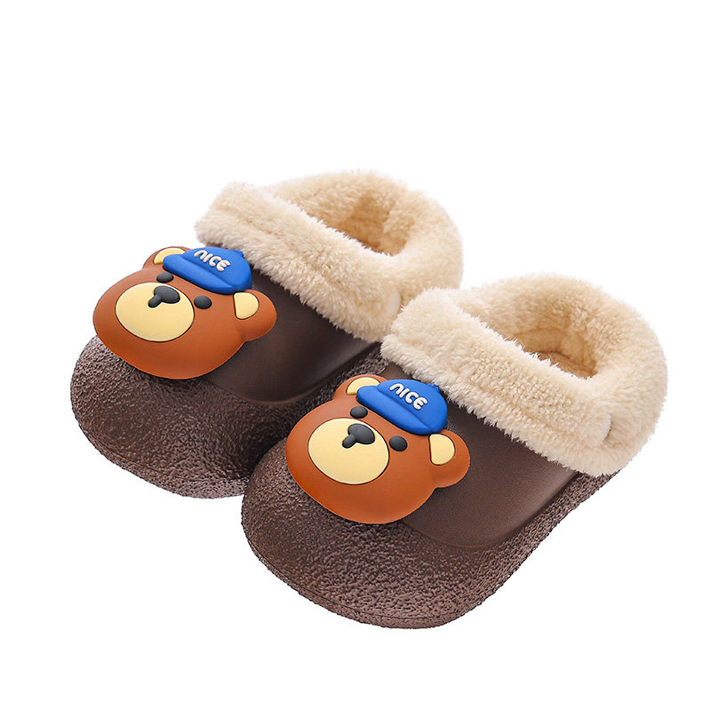 儿童棉拖鞋女童秋冬季室内男童居家防水宝宝毛绒保暖防滑棉鞋卡通,淘宝优惠券,粉丝福利购,淘宝优惠卷